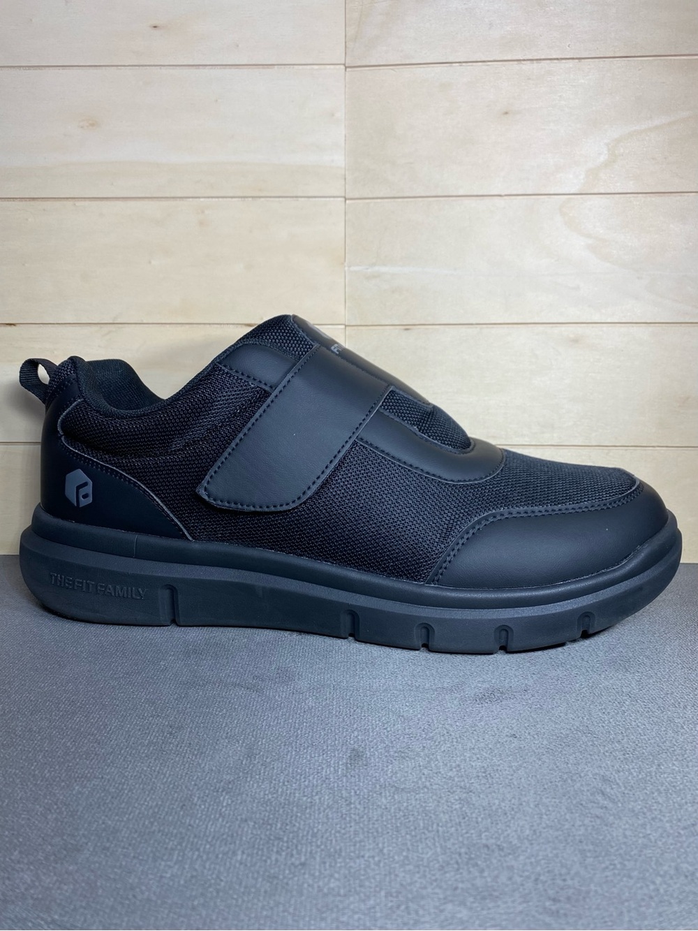 Fitville Marca Recovery Shoes Black Men's Size 13 W Wide Hook Loop Adjustable